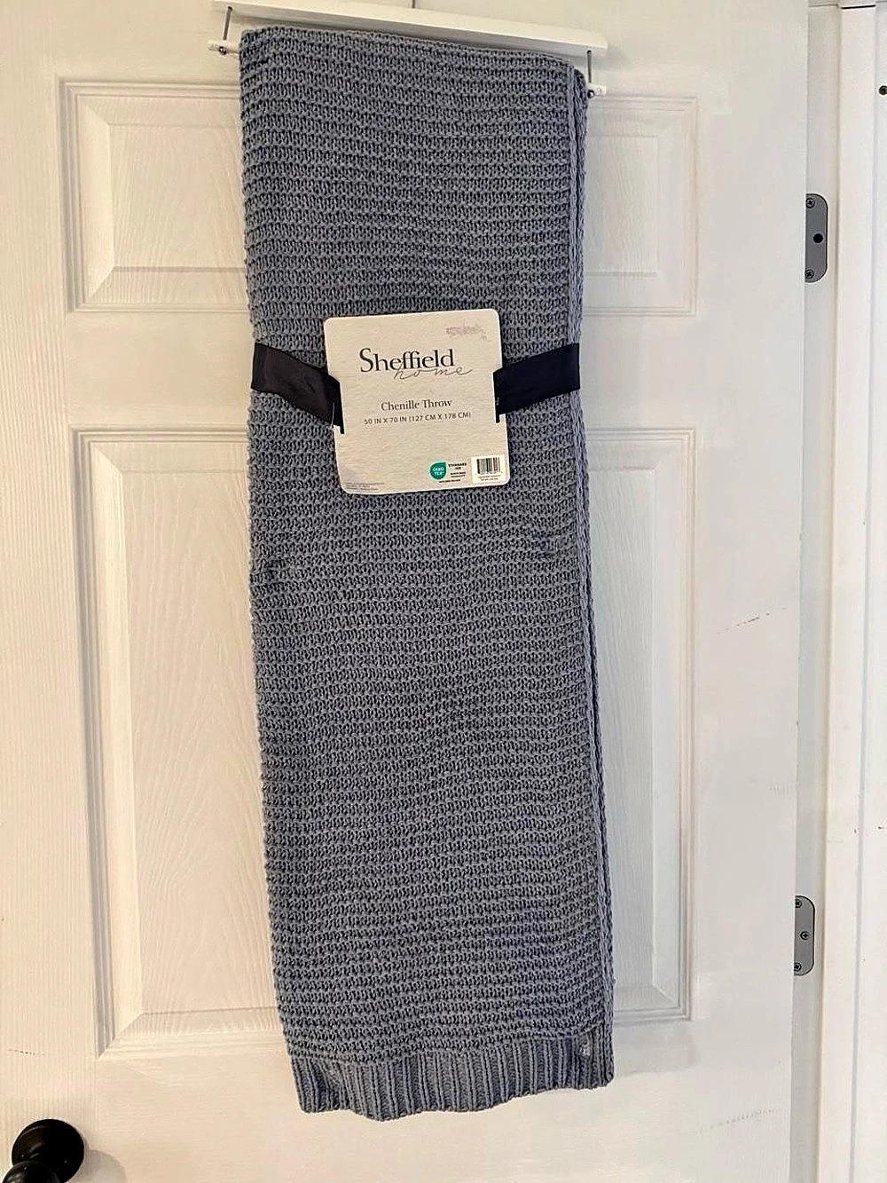 Sheffield Home Chenille Throw Gray 50 x 70 in NWT